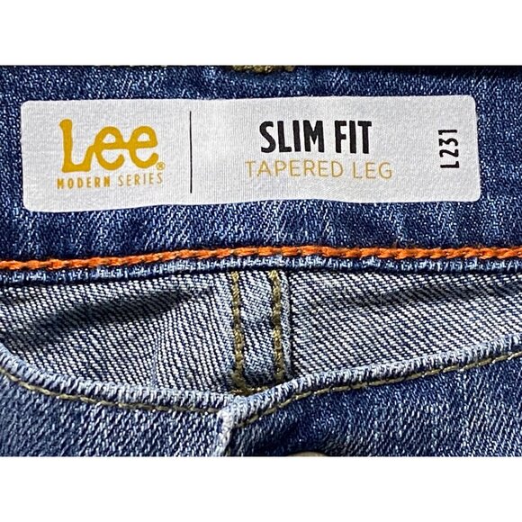 Lee Modern Series Slim Fit Tapered Leg Jeans Mens 32x30 Blue - Picture 5 of 13